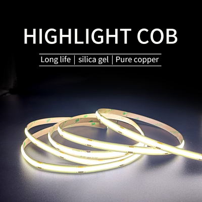 Outdoor Waterproof COB LED Strip Light monochrome COB LED Flexible Strip 5m/roll