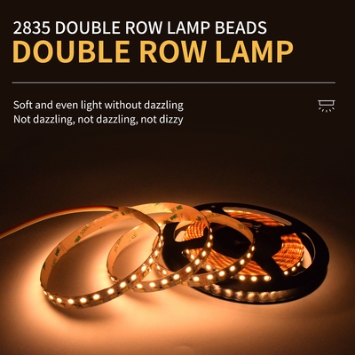12V 24V Dual Row SMD 2835 LED Strip Dual Color Safety Light Belt