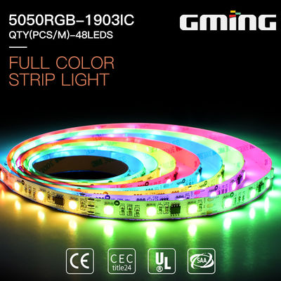 UCS1903-8 48leds/m 530nm 9.6W RGB SMD5050 LED Strip Light